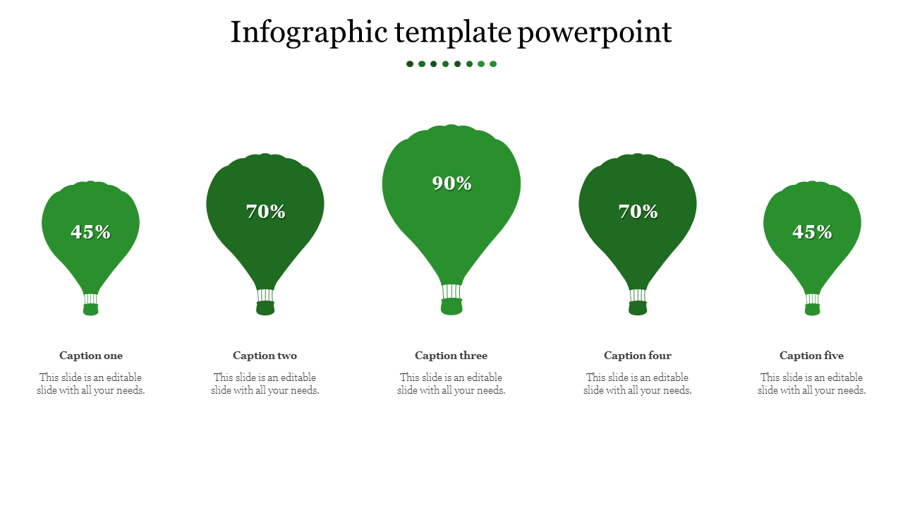 infographic template powerpoint-5-Green